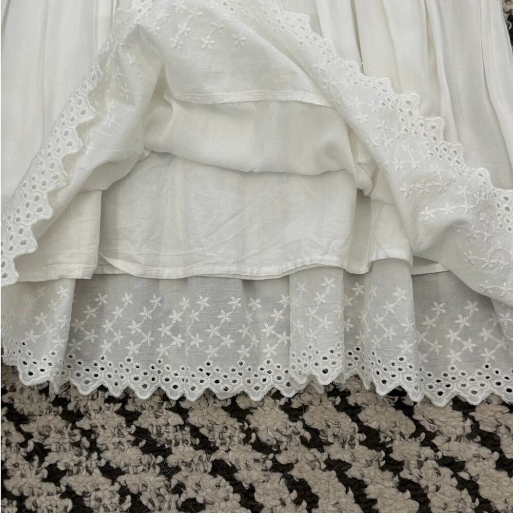 ZARA Girls White Eyelet Maxi Dress NWT Size 11/12y - Picture 5 of 6